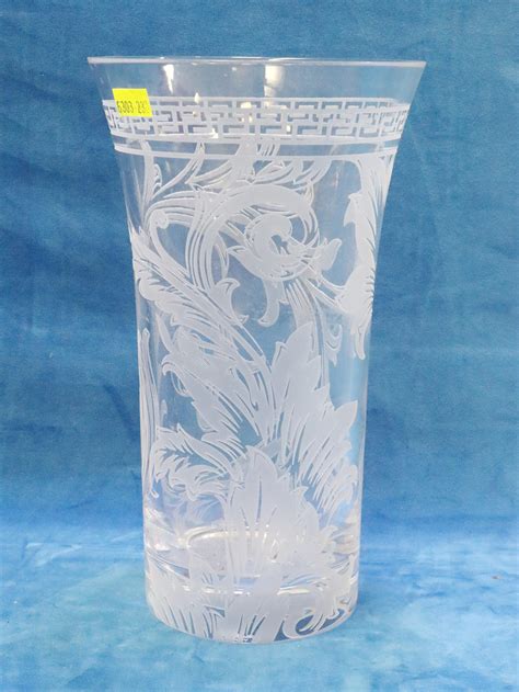 versace glass vase